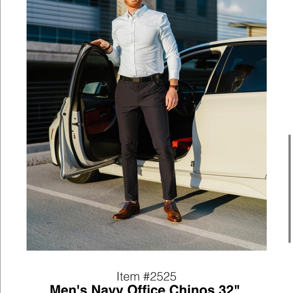 Mens navy chino